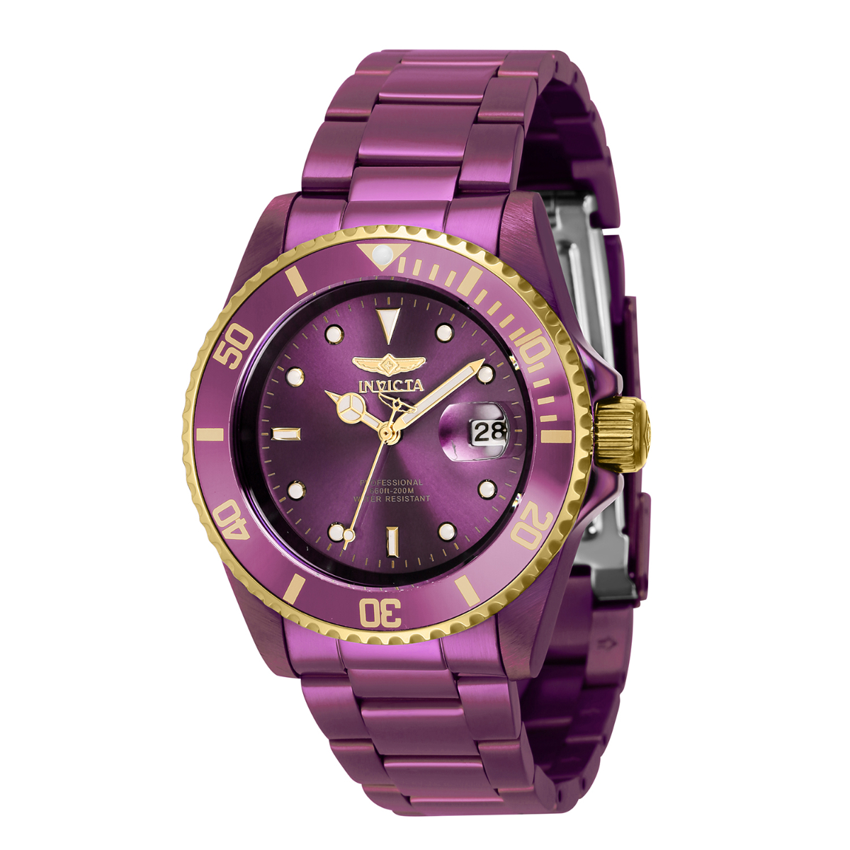 Invicta Pro Diver Watch in Purple for Men