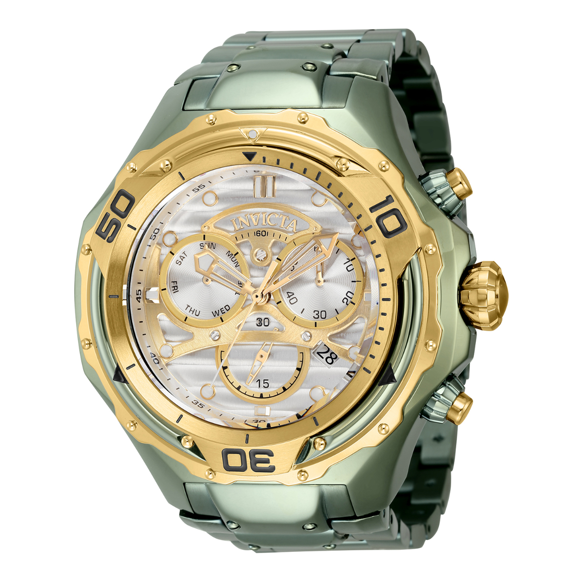 Invicta Bolt Chronograph Quartz Green Dial Men's Watch 30248