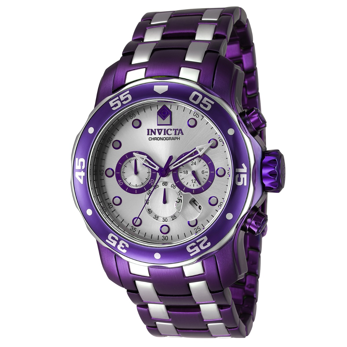 Invicta Pro Diver Men's Watch - 48mm, Purple, Steel (40922)