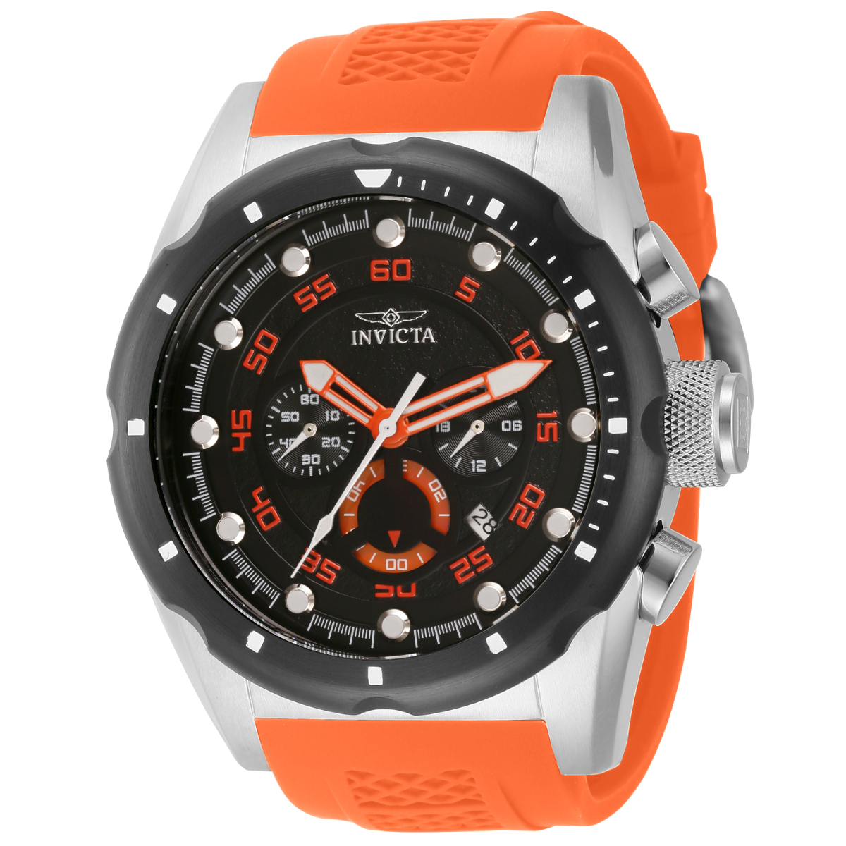 Invicta orange cheap watch