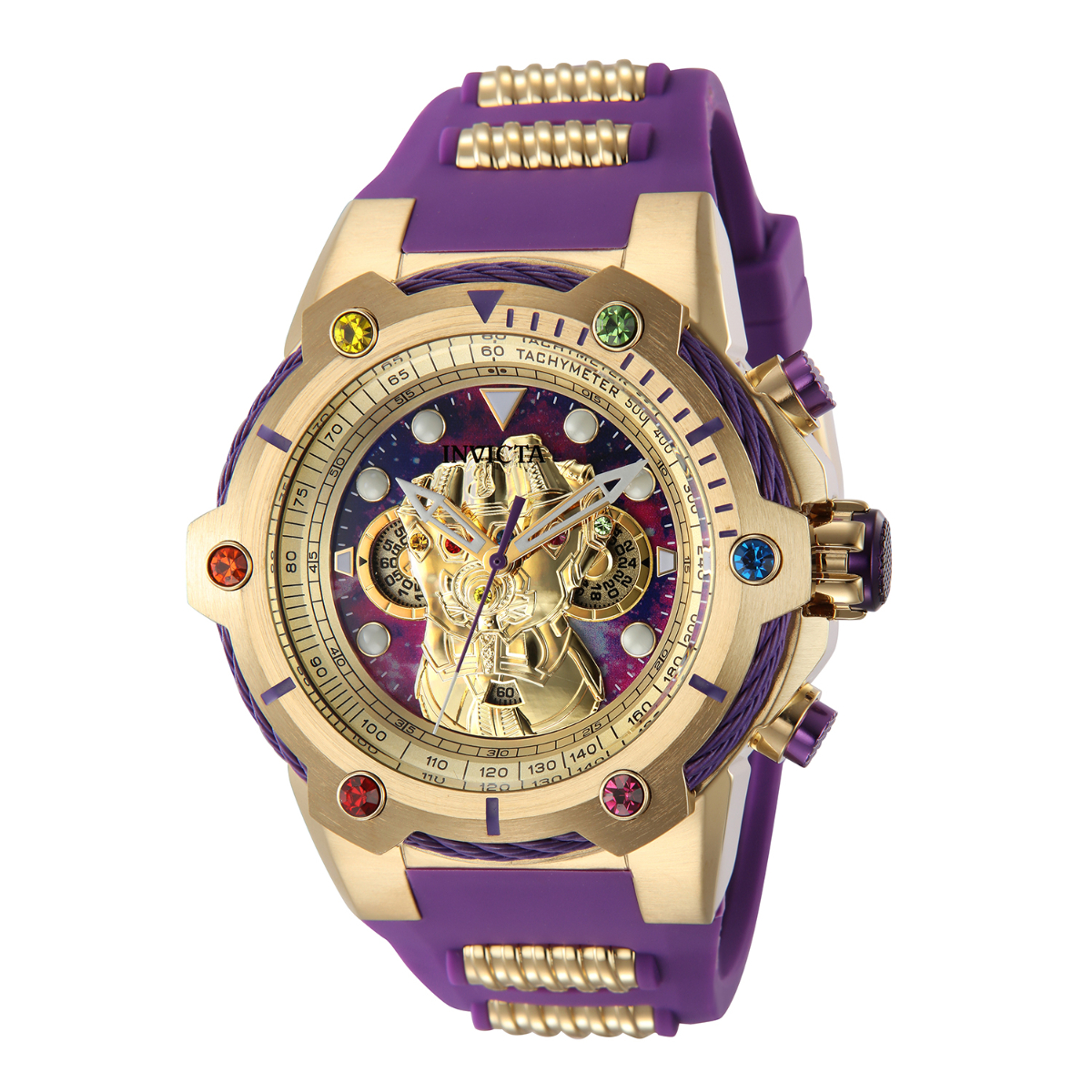 #1 LIMITED EDITION - Invicta Marvel Thanos Men's Watch - 51.5mm, Gold,  Purple (43046-N1)