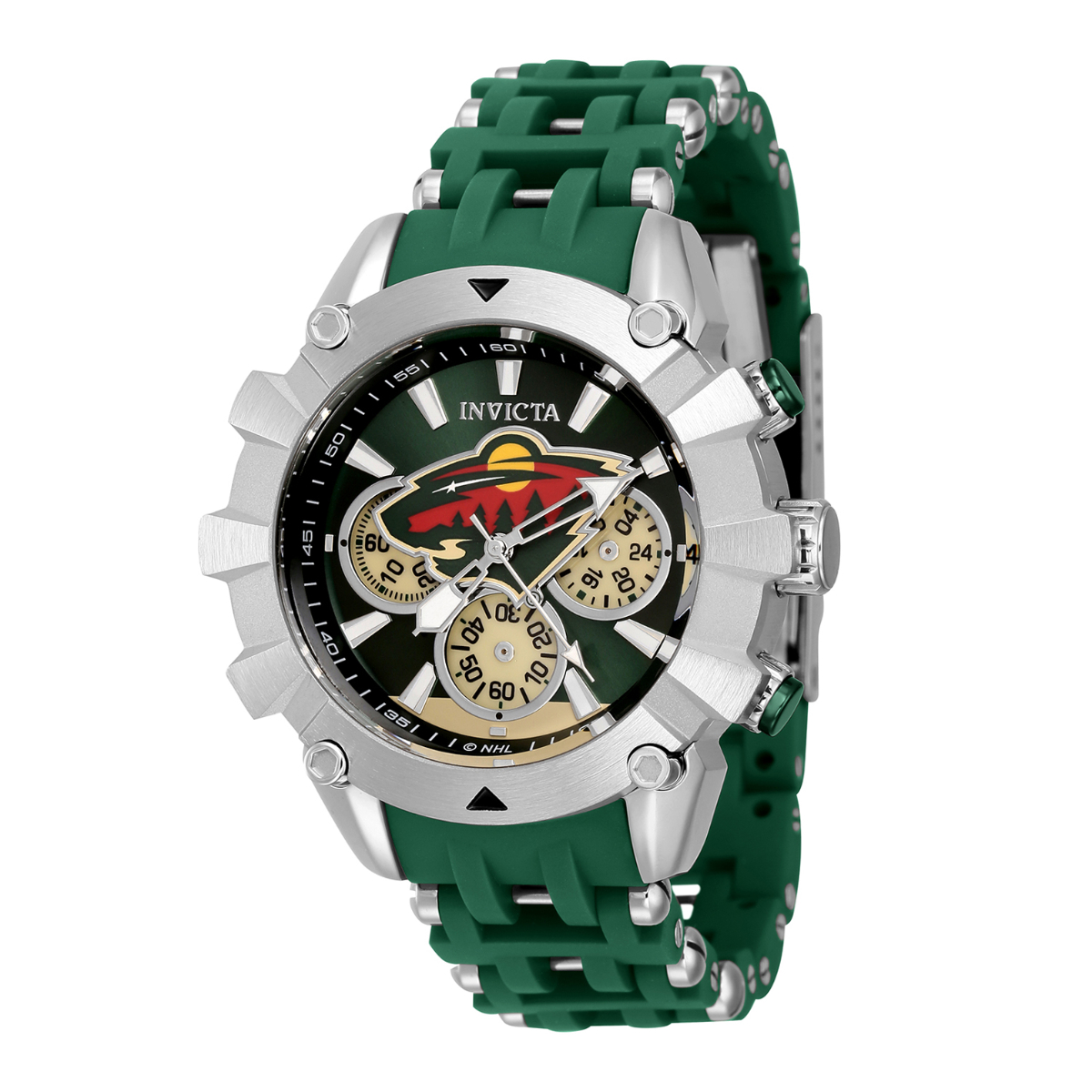 Invicta Men´s Watch NHL Minnesota North Stars Quartz Silver and