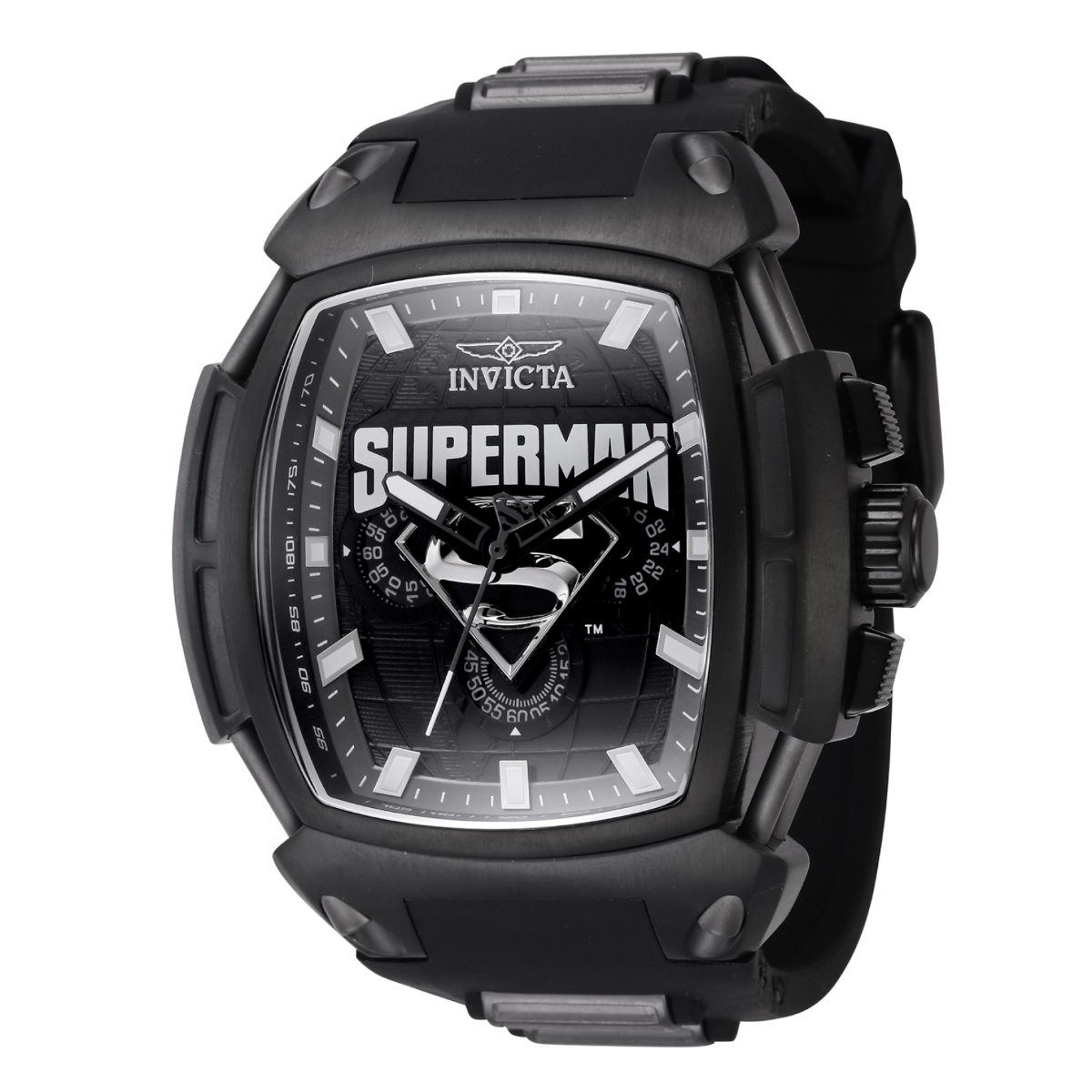 #1 LIMITED EDITION - Invicta DC Comics Superman Men's Watch - 53mm,  Gunmetal, Black (43731-N1)