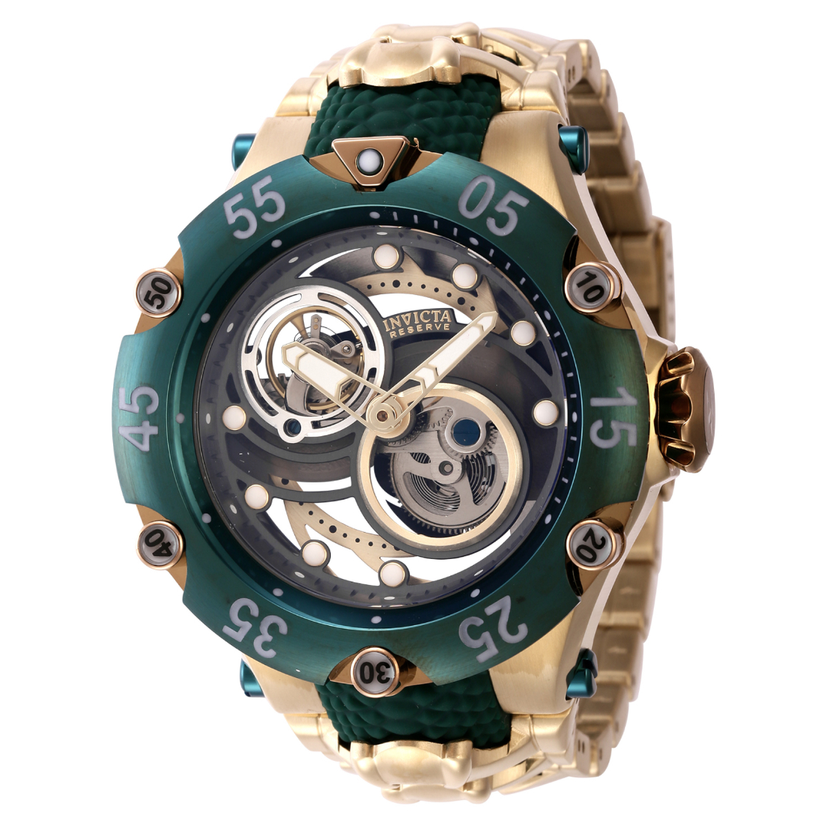 Invicta Reserve Bolt Men's Silver Tone Dial Gold Tone Stainless Steel – ELI  ADAMS JEWELERS