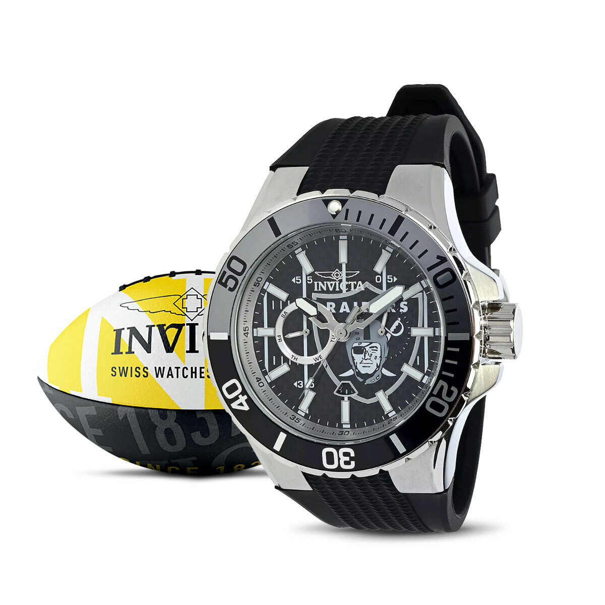 Invicta NFL Las Vegas Raiders Quartz Black Dial Men's Watch 42066