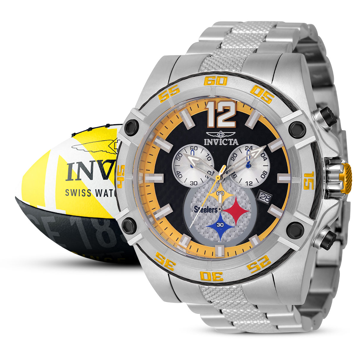 Invicta shops NFL Steelers mens Watch