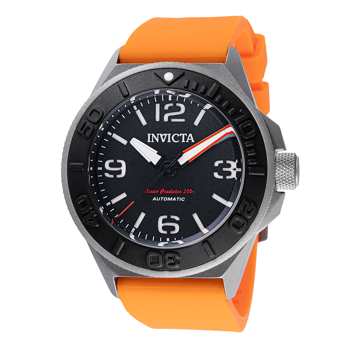 Orange Invicta Automatic Movement Invicta Pro Diver 34051 Invicta