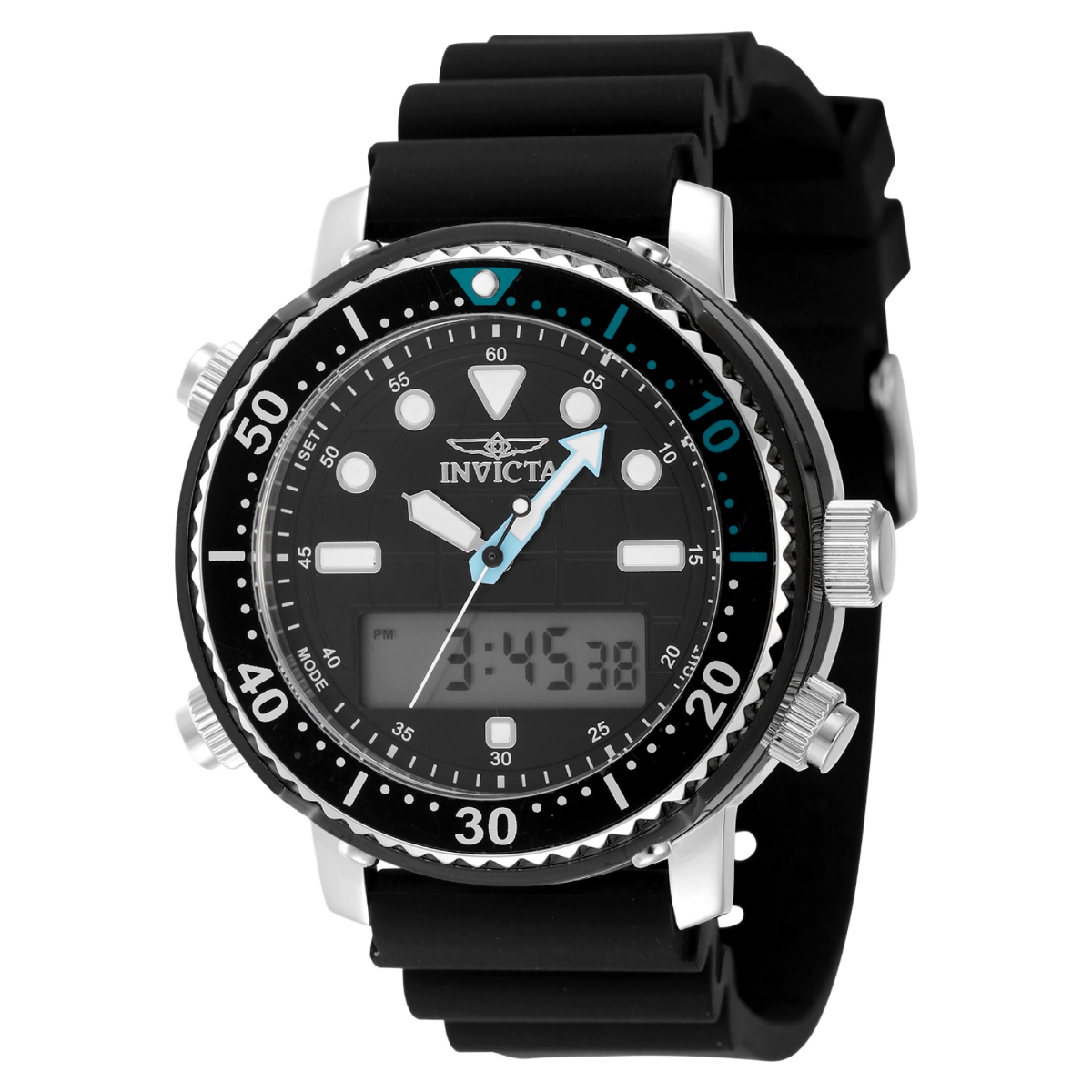 Distort オクタ snap キルト/ 帝人 Octa®cpcp Ⅳ1 Invicta Pro Diver DigiQuartz Men's Watch - 46.5mm (PF21907)