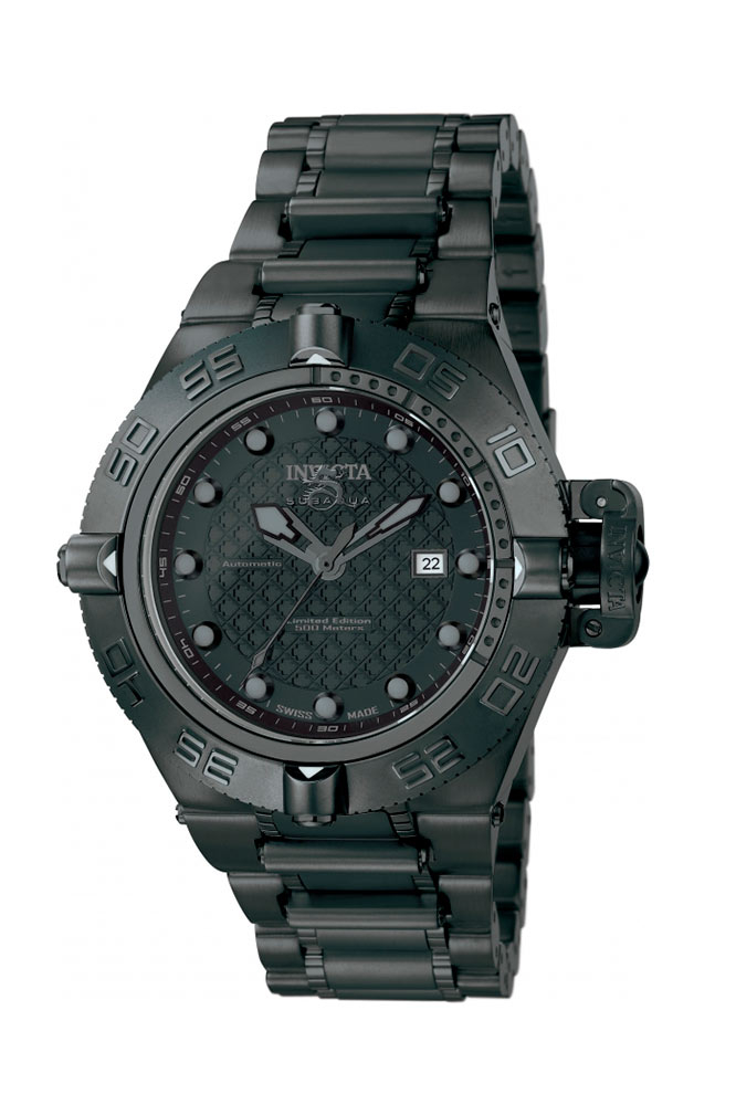 Invicta Subaqua Automatic Mens Watch - 50mm Stainless Steel Case, Stainless Steel Band, Black (6533-UNIQ)