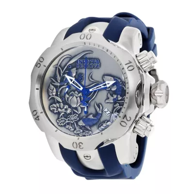 Invicta Reserve Venom Swiss Ronda Z60 Caliber Men s Watch 53.7mm Steel Blue 33353