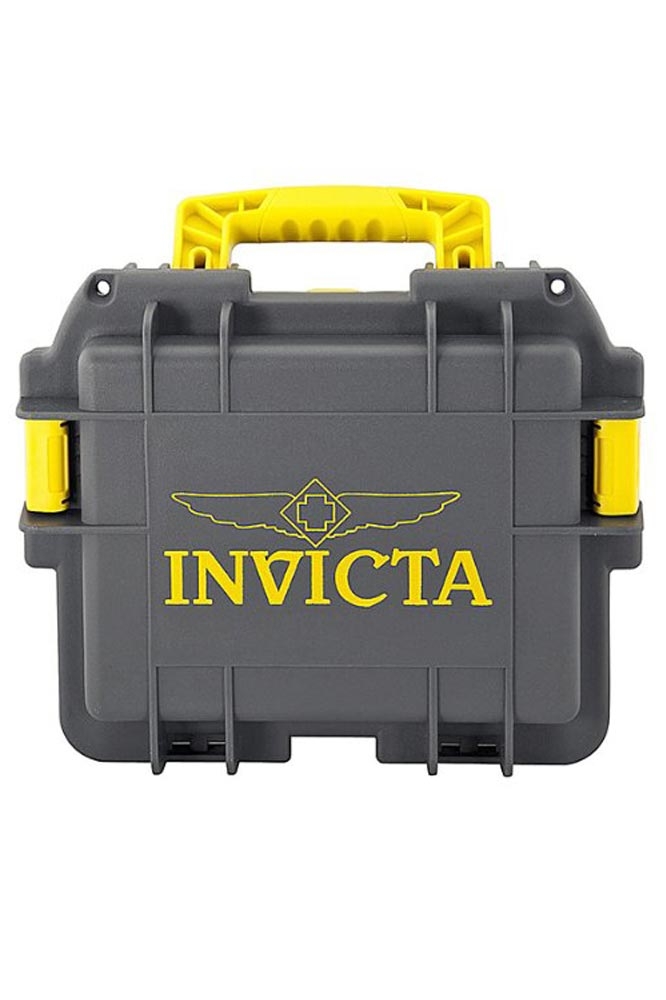 Invicta 3 Slot Impact Case - Model DC3GREY/YEL