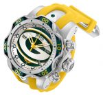 Invicta NFL Green Bay Packers Swiss Ronda Z60 Caliber Men's Watch - 52.5mm,  Steel, Yellow, Green (33072)