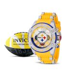 Invicta NFL Pittsburgh Steelers Men's Watch - 52mm, Yellow, Gunmetal (35777)