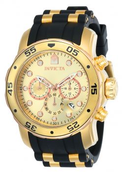 Invicta Pro Diver SCUBA Men's Watch - 48mm, Gold, Black (17884)
