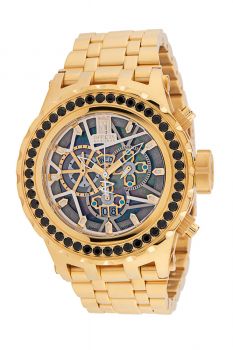 Invicta Jason Taylor Men's Watch w/ Metal, Mother of Pearl & Oyster Dial - 52mm, Gold (33990)