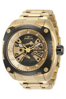 Invicta Bolt Automatic Men's Watch - 52mm, Gold, Black (34958)