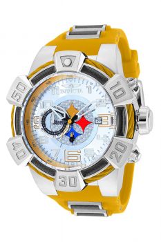 Invicta NFL Green Bay Packers Swiss Ronda Z60 Caliber Men's Watch - 52.5mm,  Steel, Yellow, Green (33072)