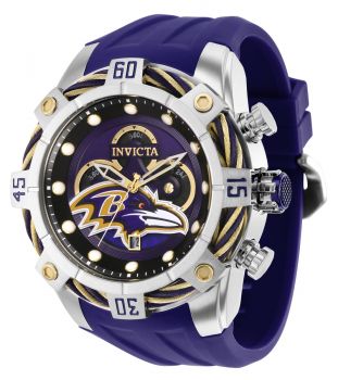 Invicta NFL Baltimore Ravens Men's Watch - 52mm, Purple (35815)