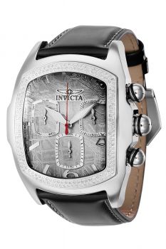 Invicta Lupah 0.74 Carat Diamond Men's Watch w/ Metal & Meteorite Dial - 46.7mm, Black (36124)