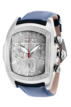 Invicta Lupah 0.74 Carat Diamond Men's Watch w/ Metal & Meteorite Dial - 46.7mm, Blue (36125)