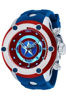 Invicta Marvel Captain America Men's Watch 52mm, Blue, Steel (36339)