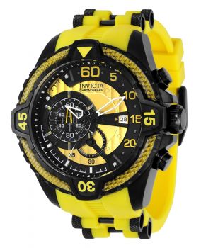 Invicta NFL Green Bay Packers Swiss Ronda Z60 Caliber Men's Watch - 52.5mm,  Steel, Yellow, Green (33072)