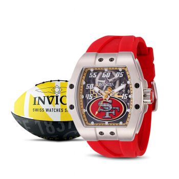 Invicta NFL San Francisco 49ers Venom Gen III 52mm Swiss Chronograph Watch  New