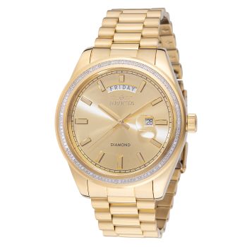 Invicta Elite Diamond 0.41 Carat Diamond Men's Watch - 44mm, Gold (48760)