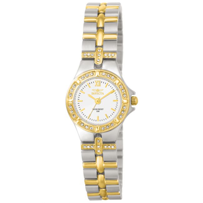 Invicta Wildflower Swiss Ronda 763 Caliber Women's Watch - 21.5mm. Steel. Gold (0133)