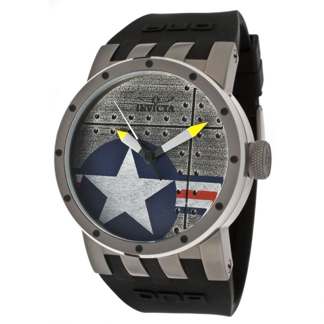 Invicta DNA Vintage Armed Forces Swiss Ronda 513 Caliber Men's Watch - 46mm, Black (11647)