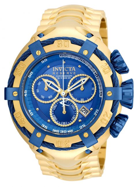 Invicta Bolt Thunderbolt Swiss Ronda Z60 Caliber Men's Watch - 52mm, Gold  (21347)