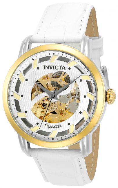 Invicta Objet D Art Automatic Men's Watch - 44mm, White (22635)