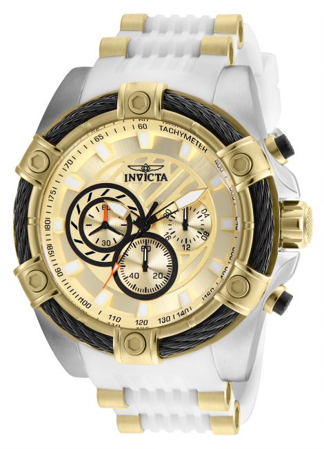 Invicta Bolt Men's Watch - 52mm, Gold, White (25528)