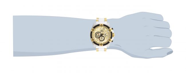 Invicta Bolt Men's Watch - 52mm, Gold, White (25528)