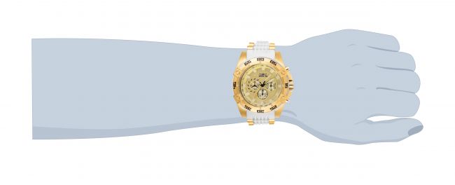 Invicta Speedway Men's Watch - 52mm, Gold, White (25510)