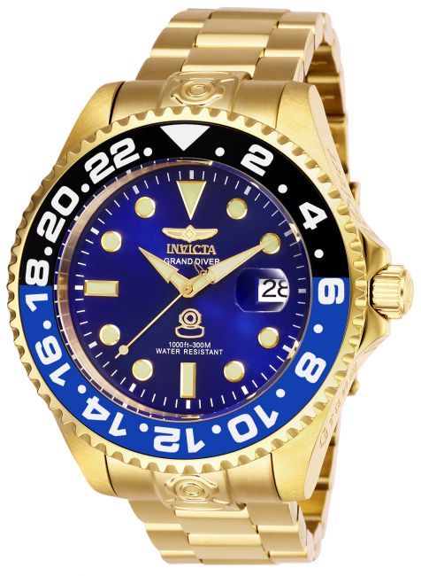Invicta Grand Diver Automatic Men's Watch - 47mm, Gold (27971)