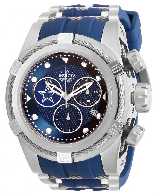 Invicta NFL Pro Diver Scuba Dallas Cowboys Blue Automatic 50mm Watch New