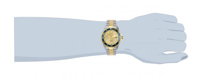 Invicta Pro Diver Men's Watch - 43mm, Steel, Gold (30022)