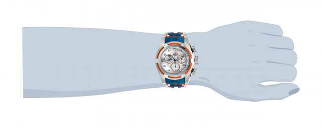 Invicta NFL Miami Dolphins Swiss Ronda Z60 Caliber Men's Watch - 52.5mm,  Steel, Blue, Orange (33058)