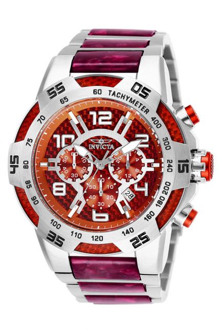 Invicta Speedway Men's Watch - 51mm, Steel, Red (25502)