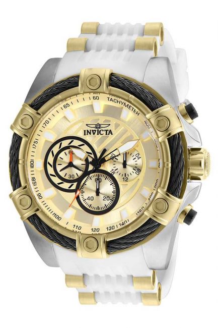 Invicta Bolt Men's Watch - 52mm, Gold, White (25528)