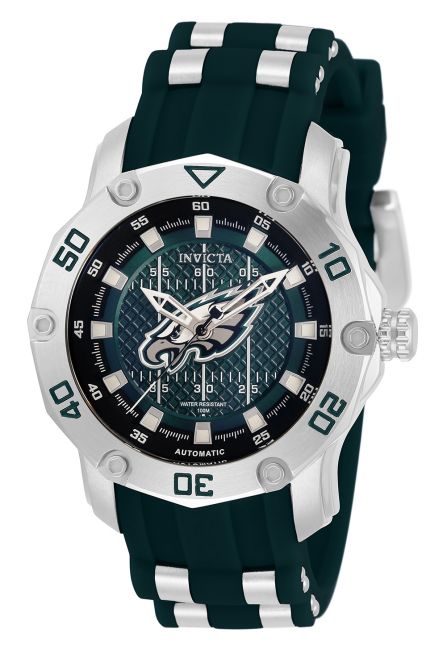 Invicta NFL Philadelphia Eagles Automatic Women's Watch - 38mm, Steel,  Green (32895)