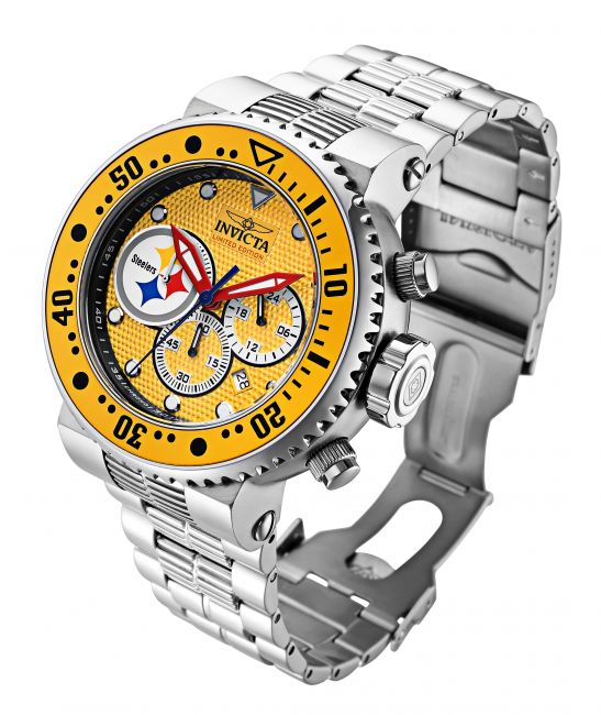 Invicta NFL Pittsburgh Steelers Women's Watch - 40mm, Black, Yellow (42893)