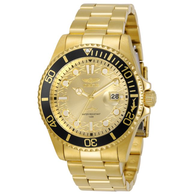 Invicta Pro Diver Men's Watch - 43mm, Gold (30025)