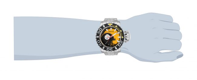 Invicta NFL Pittsburgh Steelers Men's Watch - 43mm, Steel (42415)