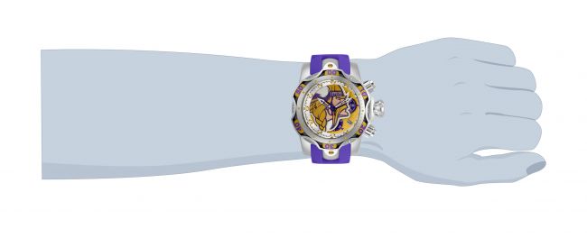 Invicta NFL Minnesota Vikings Purple Dial Men's Watch 35868 886678439034 -  Watches, NFL - Jomashop