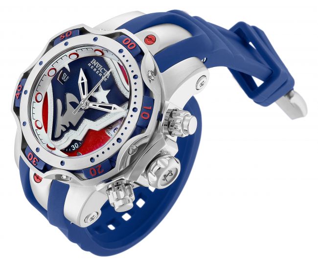 Invicta NFL Dallas Cowboys Swiss Ronda Z60 Caliber Men's Watch - 53mm,  Steel, Grey, Navy Blue (30231)