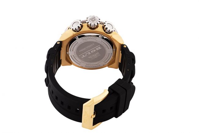 Invicta Bolt Thunderbolt Men's Watch w/ Metal, Mother of Pearl & Oyster  Dial - 52mm, Gold, Black (33396)