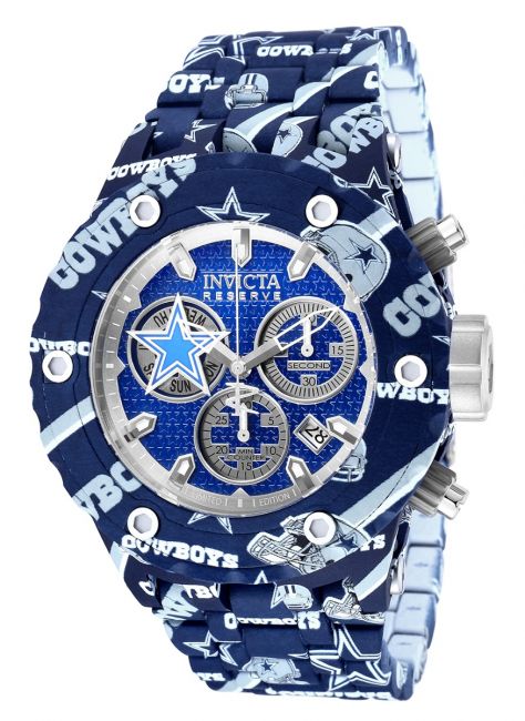 Invicta NFL Dallas Cowboys Quartz Silver Dial Men's Watch 36914