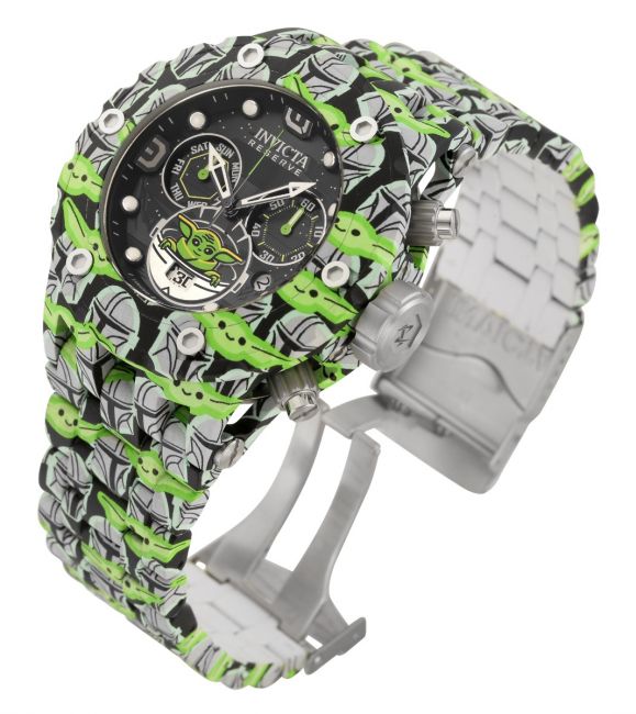 Invicta Star Wars Baby Yoda Men's Watch - 52mm, Steel, Aqua Plating (35163)